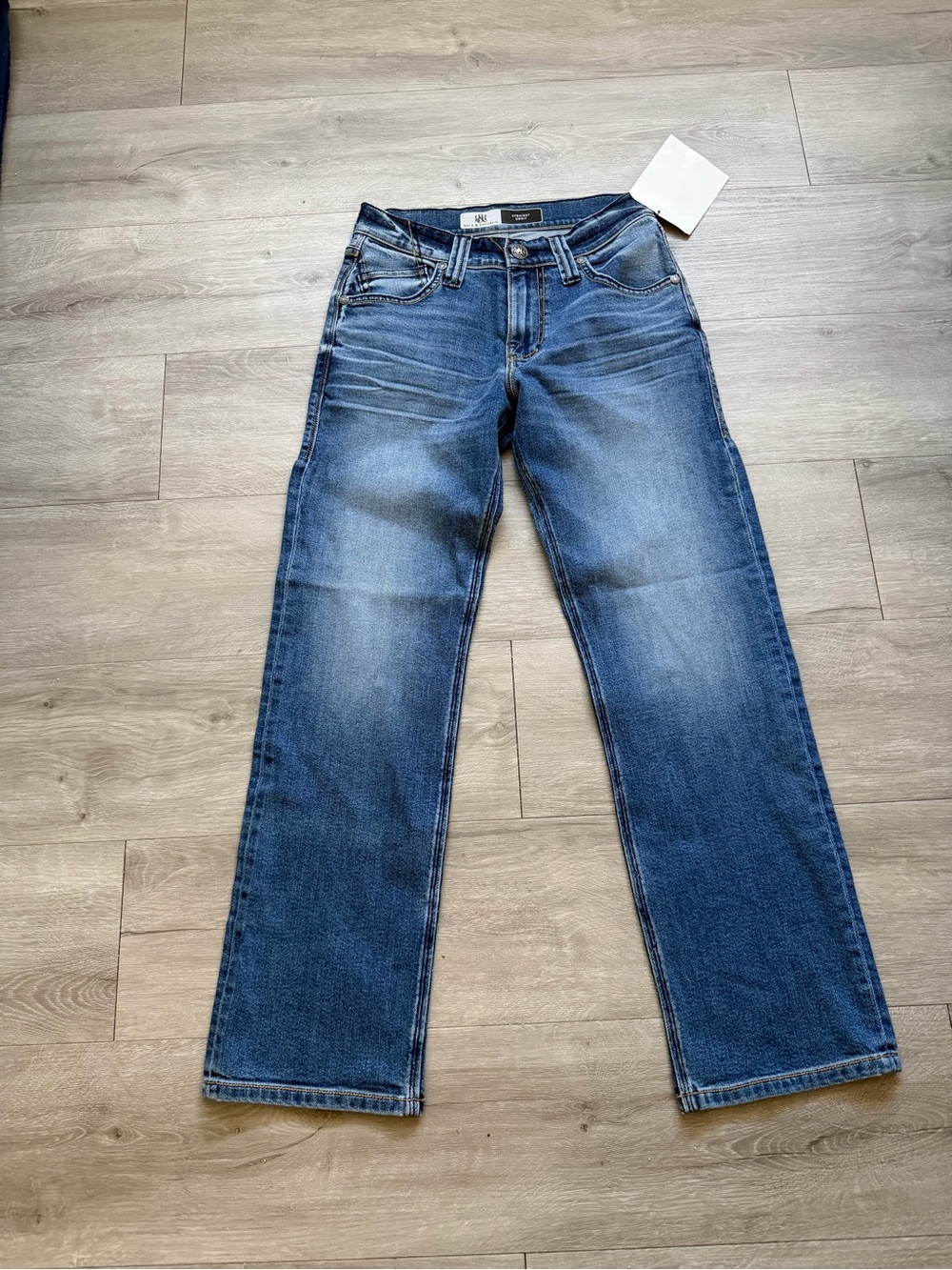 Classic Men's Blue Straight-Leg Jeans - Brand:rock and republic straight jeans